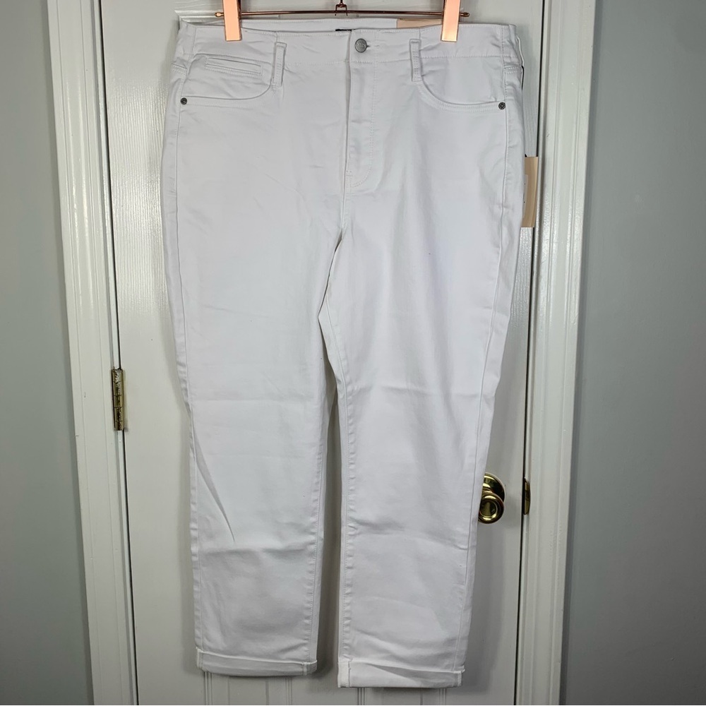 NYDJ Womens 12 High Rise Girlfriend Jeans Lift Tuck Technology